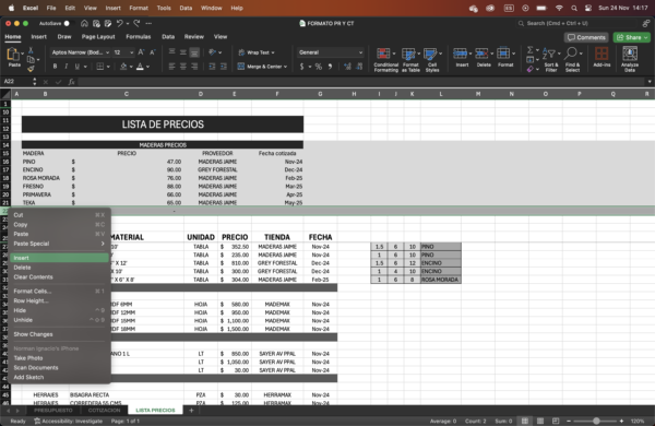 Formatos de administración para proyectos de carpintería - Imagen 3